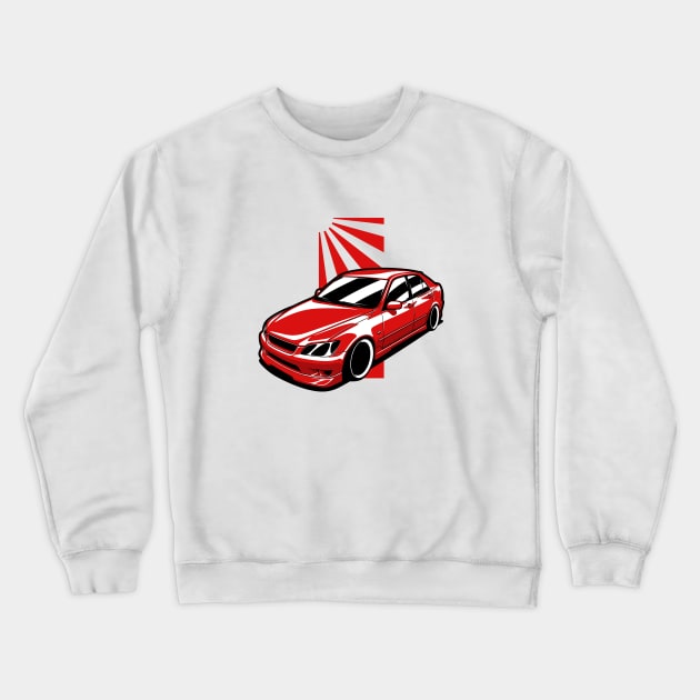 Red IS200 IS300 Altezza JDM Crewneck Sweatshirt by KaroCars